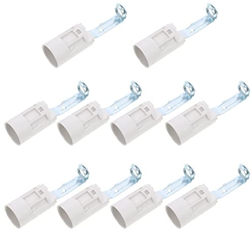 LABRIMP 10Pièces Douilles de Bougie Candelabre Prises de Lampe Douilles pour Ampoules de Bougie Base de Lumière Remplaçable Support Éclairage Candélabre