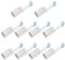 LABRIMP 10Pièces Douilles de Bougie Candelabre Prises de Lampe Douilles pour Ampoules de Bougie Base de Lumière Remplaçable Support Éclairage Candélabre