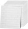 Jopassy Set di 40 pannelli da parete 3D adesivi per parete, 77 x 70 cm, colore bianco, carta da parati impermeabile effetto pietra, mattoni, per cucina, camera da letto, bagno