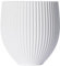3D Vase Orchideentopf/Übertopf/Kräutertopf Greta Standard | nachhaltig | wasserdicht (Weiß)