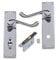 Golden Grace Victorian Scroll Bathroom WC Toilet Door Handles Complete with (GG) Bathroom Mortise Lock in Polished Chrome Finish, Classic Interior Doors Hardware