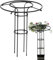90cm Garten Rankhilfe Metall Ranksäule Für Kletterpflanzen Pflanzen Rankhilfe Blumen Rosen Kletterhilfe Wetterfest Garten Rankgitter Tomatenkäfig Pflanzenstütze Obelisk Für Pflanzen,Tomaten, Rosen