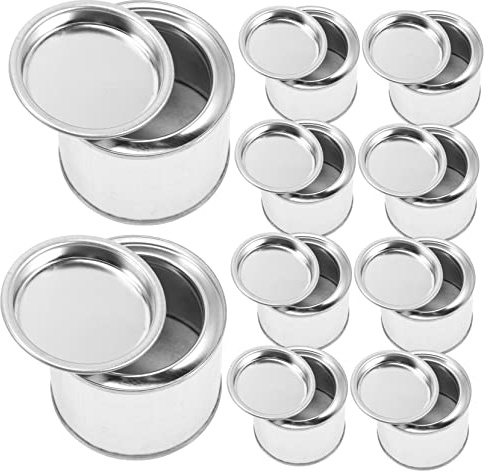 SUPVOX Metal Paint Cans with Lids 6.3X5X5Cm Round Airtight Storage Containers for Oil Paint Pigment Practical Durable Storage Solution