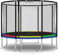 Baunsal® Trampolin Outdoor Ø 335 cm (FGOS) bunt Komplettset Sprungmatte mit Netz und Leiter Gartentrampolin Outdoor Spielzeug Kinder Trampolin Kinder Outdoor Spielzeug Garten