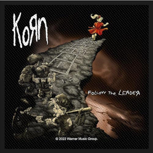 Razamataz Korn – Follow The Leader bestickter Aufnäher, 10 x 10 cm