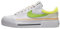 NIKE Baskets pour femme, Blanc/rose perle/jaune opti/vert action, 40.5 EU