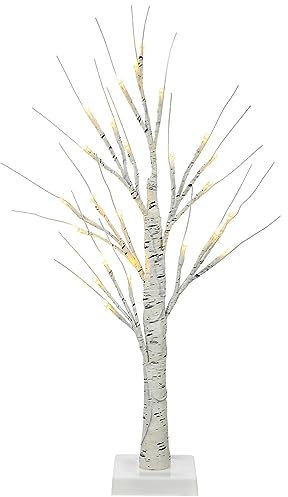 Happyyami LED Birke Licht Faux Baum Outdoor Outdoor Baum Lichter Tischlampebaum Beleuchtete Birke Zweig Baum Manzanita Baum LED Birke Lampe Bonsai Baum Licht Nachtlicht