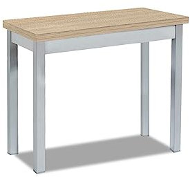 ASTIMESA Mesa de Cocina Tipo Libro sin cajón y Tapa de Madera Laminada, Roble Claro, 80 x 40 cm a 80 x 80 cm