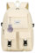 Ternbay Wasserdicht Frauen Rucksack Netter Schulrucksack für Mädchen Mode Laptop Rucksack für Frauen Creme