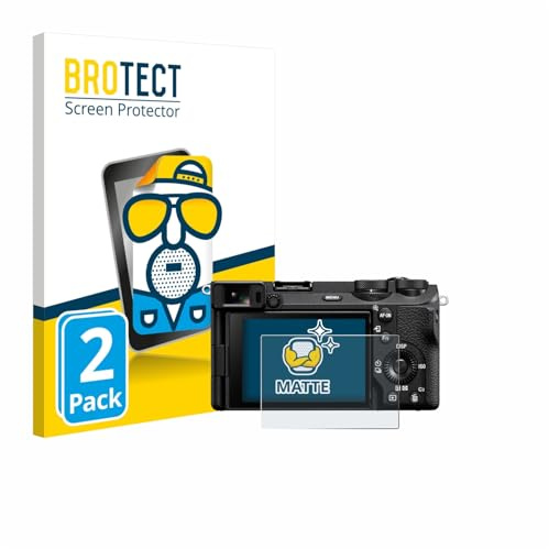 BROTECT Schutzfolie für Sony Alpha 6700 | 2 Stück Entspiegelnder Displayschutz Made in Germany Matte Displayschutz-Folie Anti-Reflex Anti-Fingerprint Einfache Montage