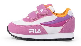 FILA Orbit Revolution Velcro TDL, Scarpe da Ginnastica Unisex-Bambini, Moonlite Mauve-White, 22 EU