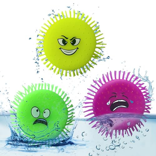 YumSur Frisbeeset WasserFrisbee,Water Disc, Wasser Wurfscheibe aus Schaumstoff und Silikon, Extra Soft in knalligen Farben für den Sommer 3 Stück