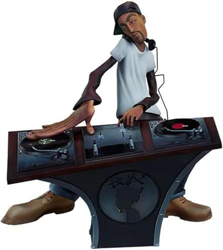 Doyomtoy Rap Star Cool Hip Hop Legends Resin Ornaments, Car or Desktop Statues, for Cake Topper, Living Room, Office, Guy Doll Rapper 2Pac, Shakur, Pac, Snoop…… (Betreiber)