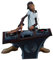 Doyomtoy Rap Star Cool Hip Hop Legends Resin Ornaments, Car or Desktop Statues, for Cake Topper, Living Room, Office, Guy Doll Rapper 2Pac, Shakur, Pac, Snoop…… (Betreiber)