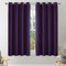 VEHEDE Lot de 2 rideaux occultants courts à isolation thermique pour petite fenêtre - Pour chambre à coucher et salon - 117 x 137 cm (l x L) - Violet