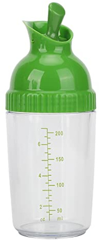 Salatdressing Shakerklein, 200 Ml ABS+PP-Salatdressing Shaker, Auslaufsichere, Sturzsichere Gewürzflasche mit Luftdichtem Verschluss, Geeignet für Gewürze Wie Sojasauce und Öl