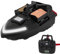 Dekltus GPS Futterboot, 500M Köderboot mit Fernsteuerung/Suchscheinwerfer/Ladegerät unb 12000mAh Lithium-Batterie - Tragfähigkeit 2 kg, Fischköder Boot für Angler (Schwarz)