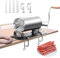 Wurstfüller, Wurstfüllmaschine Edelstahl, Wurstmaschine manuell, mit 4 x Füllrohre und Tischklemme, Sausage Stuffer für Hausgemachte, 3L/3kg Kapazität