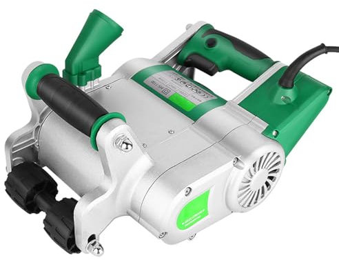 Rozadora de Pared Eléctrica de 1100w, Máquina Ranuradora de Hormigón, Máquina Ranuradora de Pared Profesional Sin Polvo, Rozadora de Pared, Diseño Colgante,25mm