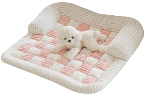 Hkfgdjdl Sofamatten, Haustierliege mit Eiern, Schaumstoffpolstern, Plüsch-Hunde-Sofa-Matte, leicht zu rutschen, Hundesofa, Schlafkissen, Haustierbett