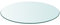 IKAYAA Superficie de Mesa Vidrio Templado Transparente Ø 30 cm, Cristal para Mesa, Encimera Baño, Tablero Mesa Comedor Tables