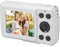 Culnflun Digitalkamera, 1080P Fotokamera 16MP Kamera Fotoapparat Tragbare Kompaktkamera, mit 2,4 LCD Bildschirm, 16X Digitalzoom, für Kinder Teenager Student Anfänger (weiß)