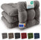 Beautissu 4er Set Premium Stuhlkissen 40x40 cm Hellgrau – UV-beständig & Robust Sitzkissen Outdoor 8 cm dick Polster für Balkonstühle – Gartenstuhl Sitzpolster Stuhl Kissen Indoor – HighLux SK
