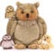 MorisMos 4 stücke Eule Kuscheltier XXL Set, 45cm hoch riesen Eule Kuscheltier mit Babys im Bauch, owlteddy Plüschtier Stofftier Geburtstag Geschenk für Kinder Baby