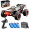 X-Verse SG316MAX 1:16 80KM/H Ferngesteuertes Auto Bürstenloses RC Autos Offroad, 2.4GHz All Terrain Wasserdicht Rennauto RC Buggy, 4WD Off-Road RC Crawler für Erwachsene,3 Batterien