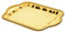 Hemobllo Bandeja Rectangular De Metal Bandeja Floral Grabada para Postres y Bebidas Decoración De Bodas y Buffets