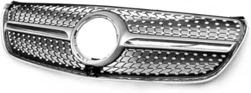 BCGFTSA Auto Frontgrill für Mercedes Benz V-Class W447 V260 V250 2015-2023 Frontstoßstange Nierengitter Kühlergrill Frontstoßstange Radiator Kühlergrille,B/Silver.