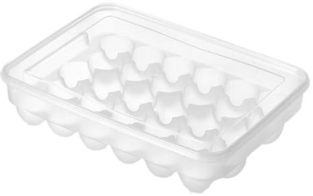 SiaBiced Distributeur de Porte-œufs Empilable, Design Transparent pour L'organisation Du Réfrigérateur, 30 Grilles