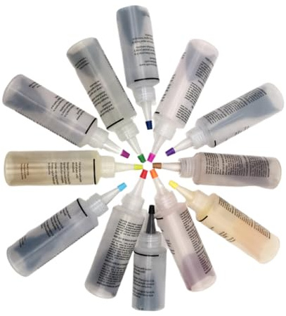 PLAFOPE Farben Tie Dye Pigment Set für Kaltes Wasser DIY Textilfarbe Baumwolle Leinen Kleidung Zubehör Ungiftig Sicher für Bastler Kreative Färbemittel für Schuhe und Textilien