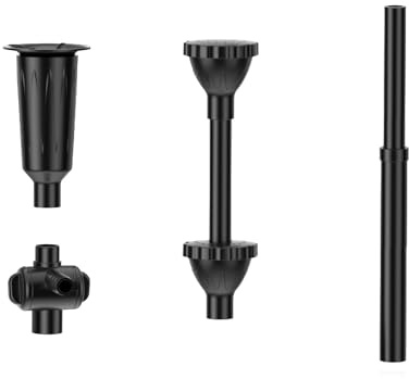 POPOSOAP Water Fountain Nozzle Kit Universal Fit for 0.7–0.75 Inch Outlet | 4 Spray Patterns, Adjustable Water Flow, for Submersible Pond Water Pump (600 GPH+ Recommended)