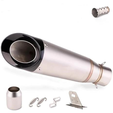 Échappement De Moto Tube D’échappement 51MM/60MM 3 Couches Pour Ninja Z250 Z300 Z400 ZX10 Pot d'échappement de moto(51mm h2 c1)