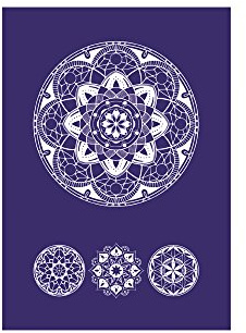 Rayher 45094000 Art Of Mandala Schablone, A5, inkl. Rakel