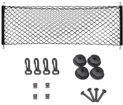 50 x 110cm Heavy Duty Cargo Net with Hooks and Carabiners for Car SUV