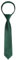 Alizeal Boys Solid Color Vorgebundene 2,4 '' Reißverschluss Skinny Krawatte, Dunkelgrün