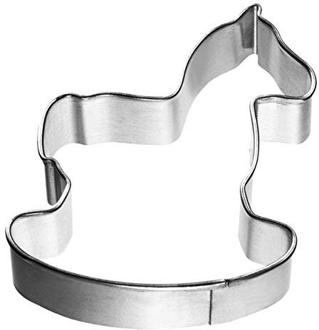 Cortador de galletas Birkmann Caballo Mecedora Pequeño Cortador de galletas de acero inoxidable 5cm