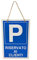 Vetrineinrete® Cartello parcheggio riservato ai clienti targa in legno per posteggi riservati 20x30 cm con corda da appendere segnaletica negozi ristoranti bar 53954A C43