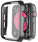 Recata Noir PC Coque Compatible avec Apple Watch Serie 6 Se Series 5 Série 4 40mm, Protection écran Ultra Mince [Couverture Complète] Protection ecran Verre trempé- Noir