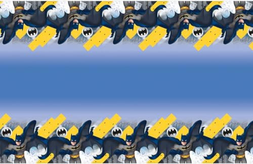 Bold & Dynamic Batman Rectangular Plastic Table Covers (137cm x 213cm) - Perfect for Themed Parties - 1 Pc
