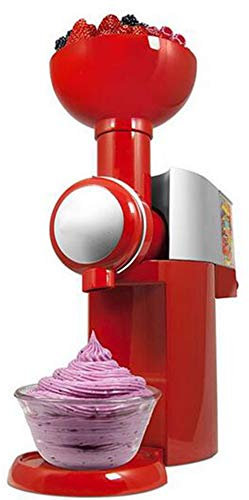 Law Macchina per Gelato, Gelatiera Ad Accumulo per Sorbetti Frozen Yogurt Gelato Artigianale Fatto in Casa, Completamente Smontata per Facile da Pulire, per Frutta Congelata
