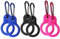 Cheeroyal Lot de 6 boucles en silicone pour bouteille d'eau, boucle de suspension portable en plein air avec crochet en D pour voyage, camping, randonnée, activités de plein air
