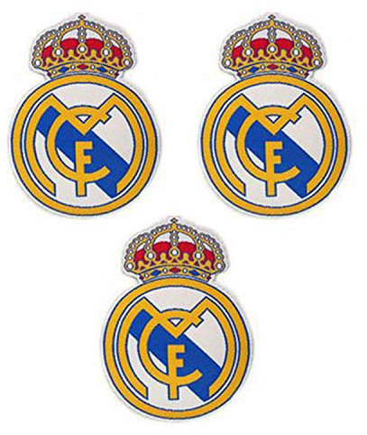 3 piezas Parches del equipo de fútbol para coser/planchar Emblema del club de fútbol Accesorios para apliques deportivos Parches decorativos para jeans Chaqueta Ropa Bolso Zapatos Gorras (#1)