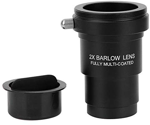 2x Barlow Lens, M42x0.75 2x Lens with Thread Interface, Professional Lens for 1.25 Astronomical Telescope Eyepieces