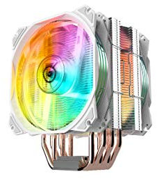 Nfortec Sculptor, disipador por Aire para CPU de Alto Rendimiento con iluminación ARGB y Compatible con Intel y AMD, Color Negro