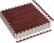 MOVIT® Boden-Schutzmatten, ca. 3 m², 8 Puzzle-Matten-Teile 60 x 60 x 1,2 cm inkl. 16 Endstücke, 11 Farben, Unterlegmatten Trainingsmatten, Holz dunkel