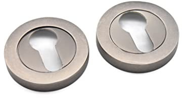 Standard-Euro-Profil-Zylinderlochabdeckung, verdeckte Rosettenschlossabdeckung für Sicherheit und Schutz, erhältlich in mehreren Ausführungen (Zinn)