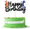 Gyufise 1Pcs Golf Cake Topper Golf Happy Birthday Sign Cake Topper Golf Ball Player Cake Decorations for Sport Theme Man Boy Girl Birthday Party Supplies